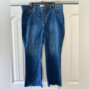 Madewell Cali Demi-Boot Button Front Size 34